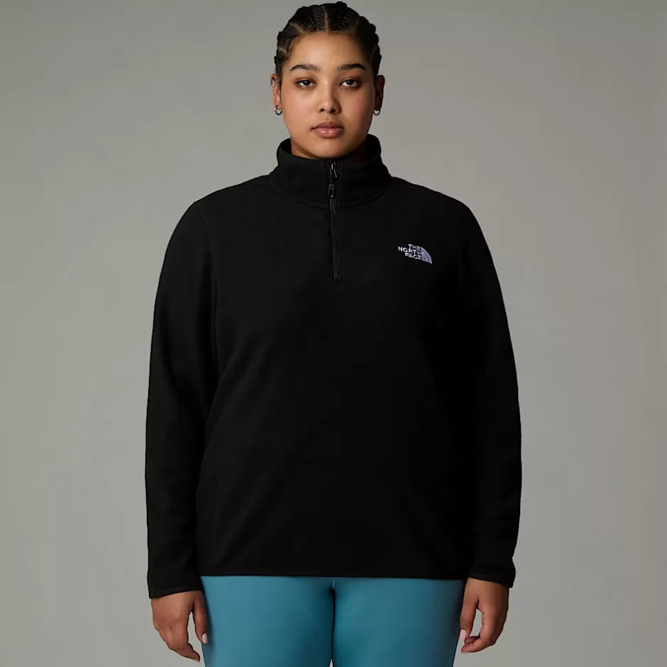 Polaire à Col Zippé Grande Taille 100 Glacier Pour Femme<The North Face Clearance