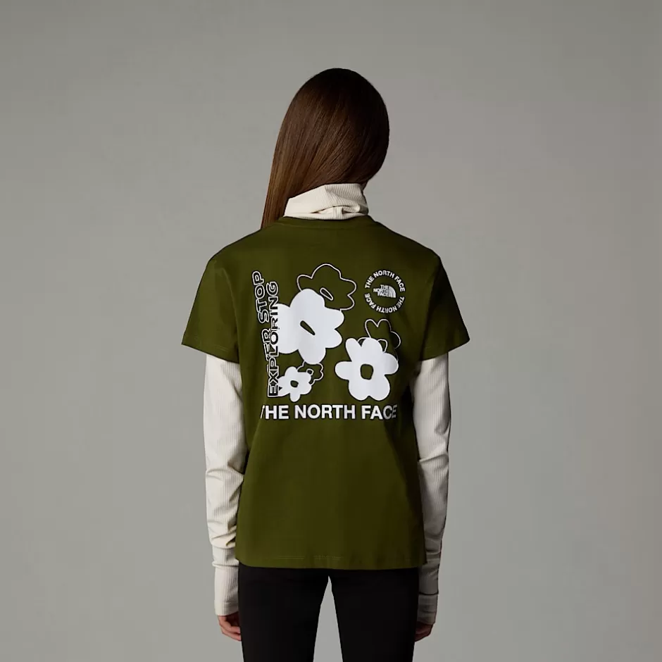 T-shirt Décontracté Flower Graphic Pour Fille<The North Face Store