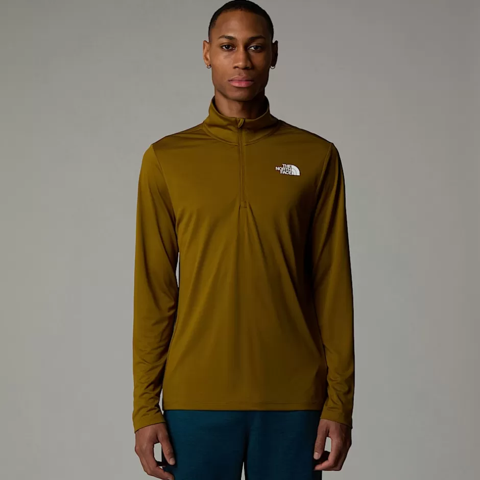 T-shirt Manches Longues à Col Zippé 24/7 Pour Homme<The North Face Cheap